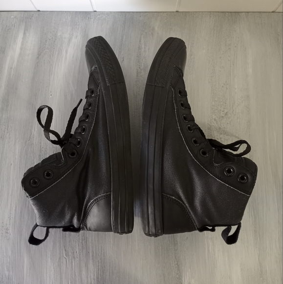 Converse All Star Chuck Taylor Guard Black High Tops Mens Size 7 Women's Size 9 - Picture 6 of 16